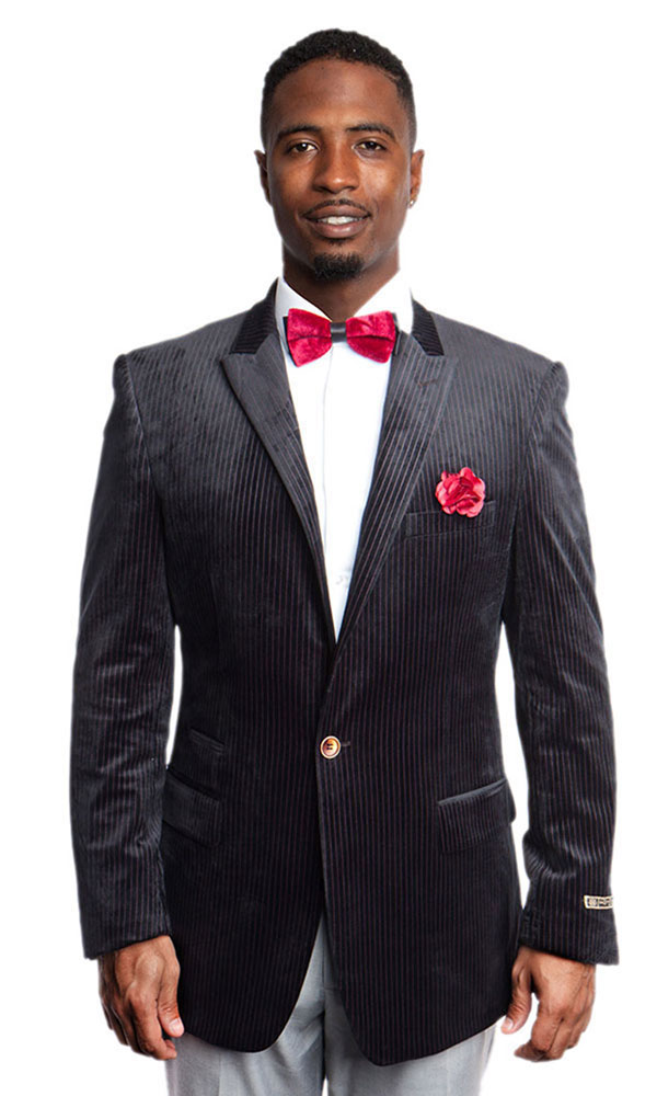 Dark Gray Front Blazer View Dark Gray Front Blazer View