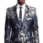 Navy and Silver Fron VIew Blazer