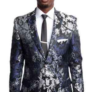 Navy and Silver Fron VIew Blazer