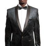 Brown Patterned Jacket Front View