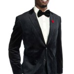 Black Velvet Ultra Slim Fit Two Button Smoking Jacket