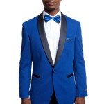 Cobalt Blue One Button Ultra Slim Fit Jacket