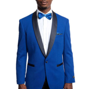 Cobalt Blue One Button Ultra Slim Fit Jacket