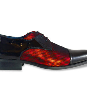 Red and Black Tuxedo Shoe-28153