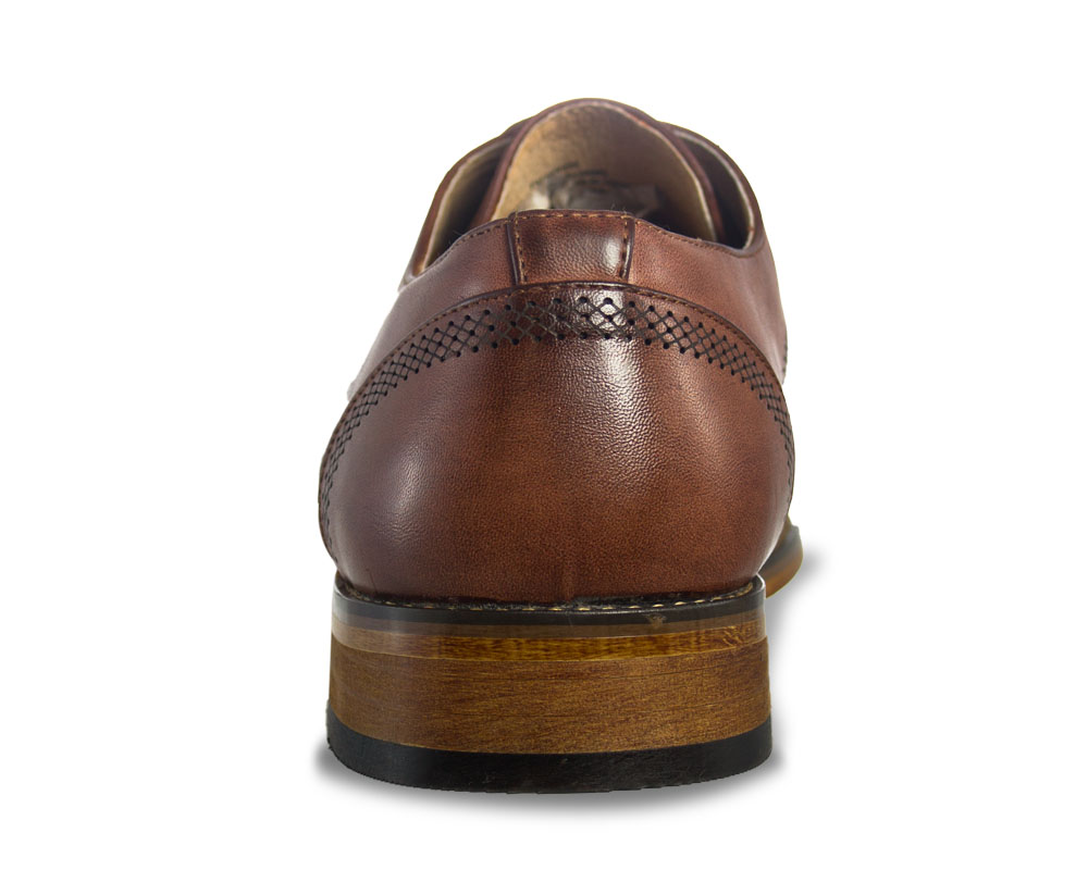 Portabella Brown Oxford Shoe Back View