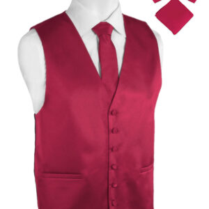 Pierre Cardin Fuchsia Tuxedo Vest