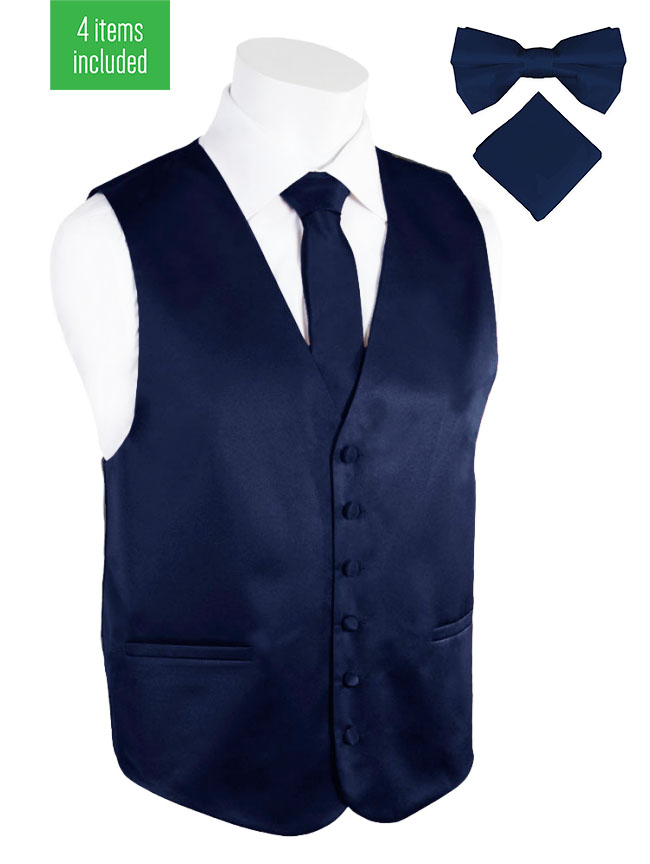 Pierre Cardin Navy Tuxedo Vest Pierre Cardin Navy Tuxedo Vest