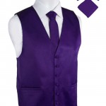 Pierre Cardin Purple Tuxedo Vest