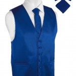 Pierre Cardin Royal Blue Tuxedo Vest