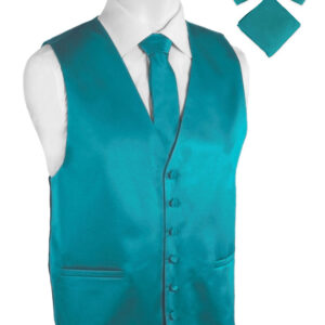 Pierre Cardin Turquoise Tuxedo Vest-0