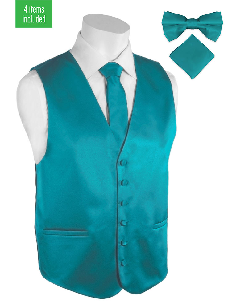 Pierre Cardin Turquoise Tuxedo Vest-0 Pierre Cardin Turquoise Tuxedo Vest-0