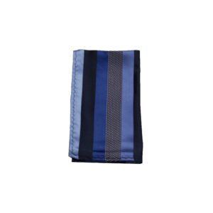Blue Navy Stripped Pocket Square