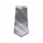 Silver Solid Front Tie View