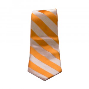Orange Solid Front Tie View