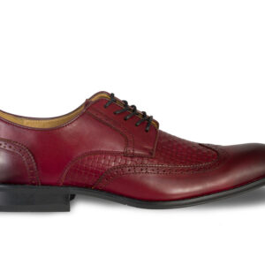 La Milano Burgundy Dress Shoe Side View