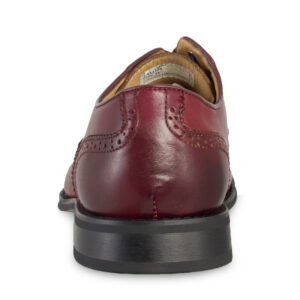 La Milano Burgundy Dress Shoe Back View