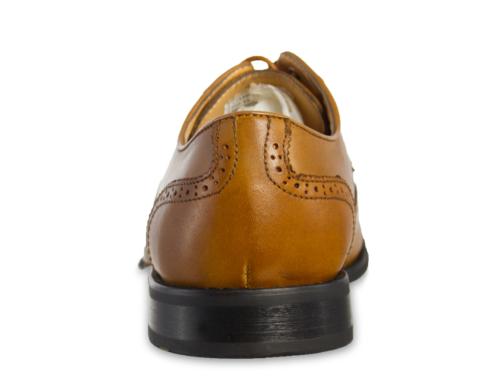 La Milano Cognac Shoe Back View