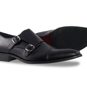 NXT Black Loafer with Double Buckles-9583