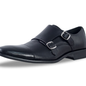 NXT Black Loafer with Double Buckles-9582