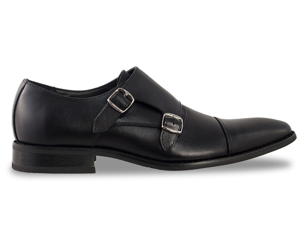 NXT Black Loafer with Double Buckles-0 NXT Black Loafer with Double Buckles-0