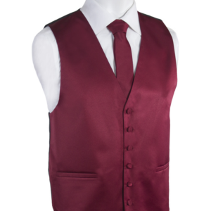 Pierre Cardin Burgundy Tuxedo Vest