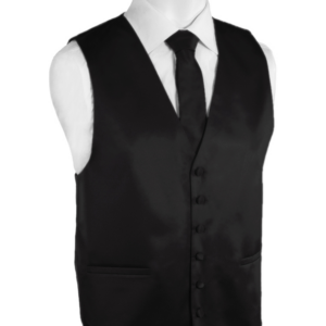 Pierre Cardin Black Tuxedo Vest