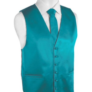 Pierre Cardin Turquoise Tuxedo Vest