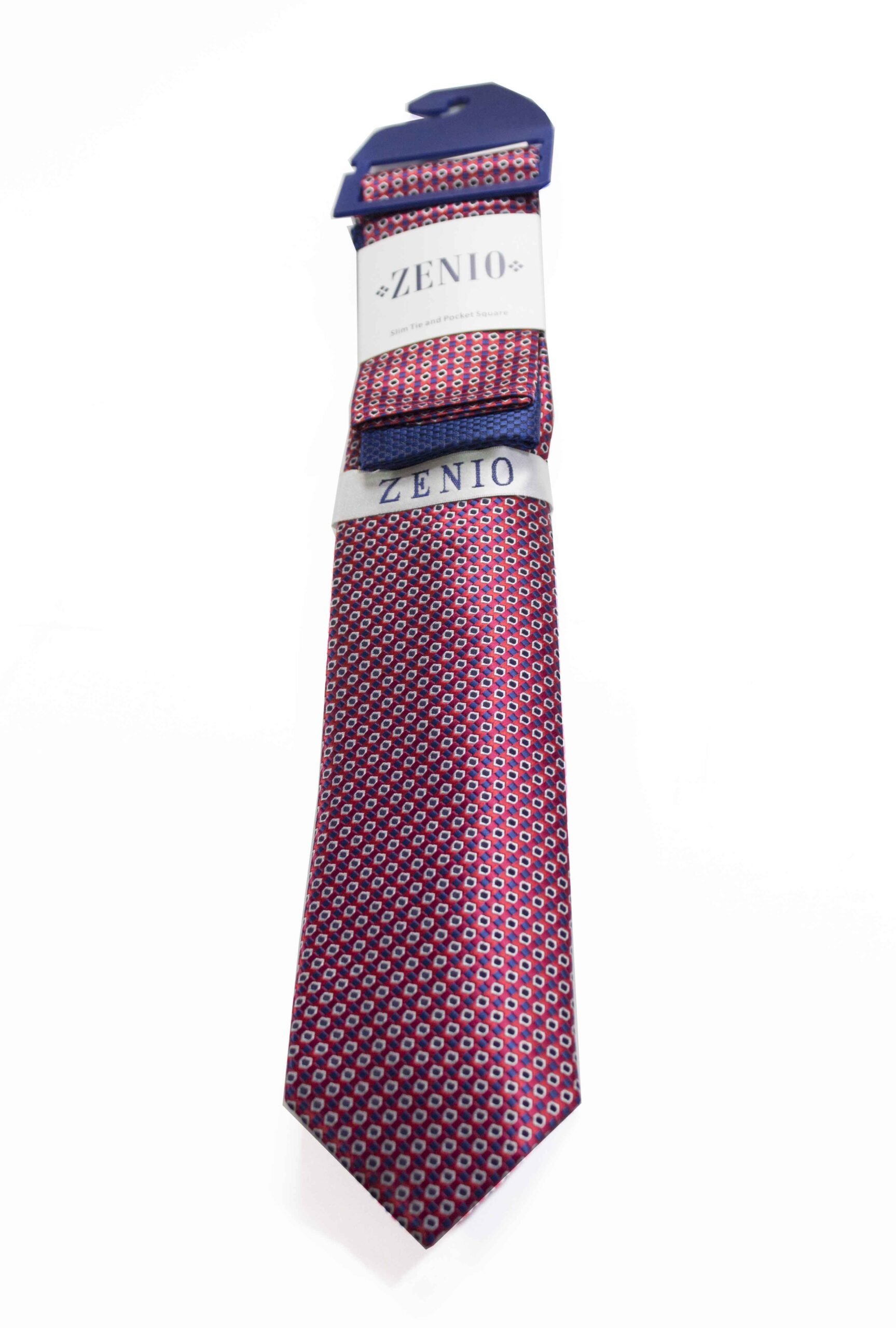 Stacy Adams Red and Navy Tie and Two Handkerchief Set Stacy Adams Red and Navy Tie and Two Handkerchief Set