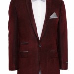 Red Tuxedo with Black Satin Shawl Collar
