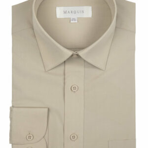 Sand Regular Fit Dress Shirt-0