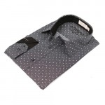 Marquis Black Fancy Dress Shirt-0