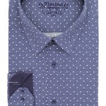 Marquis Navy Fancy Dress Shirt-0