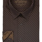 Marquis Khaki Fancy Dress Shirt-0