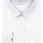 Marquis White Fancy Dress Shirt-0