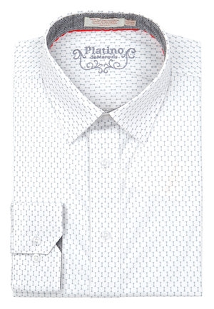 Marquis White Fancy Dress Shirt-0 Marquis White Fancy Dress Shirt-0