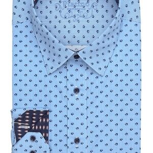Marquis Blue Fancy Dress Shirt-0