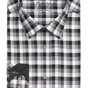 Marquis Black Fancy Dress Shirt-0