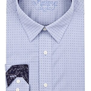 Marquis blue Fancy Dress Shirt-0