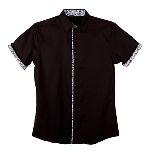 Marquis Black Fancy Dress Shirt-0