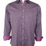 Marquis grape Printed Sateen Shirt-0
