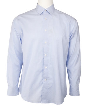 Marquis blue Yarn-Dyed Fancy Check Shirt-0 Marquis blue Yarn-Dyed Fancy Check Shirt-0