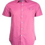 Marquis Magenta Woven Blended Cotton Shirt-0