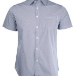 Marquis Navy Woven Blended Cotton Shirt-0