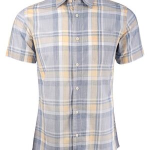 Marquis Mustard Woven 100% Cotton Shirt-0