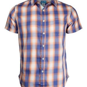 Marquis Orange Woven Blended Cotton Shirt-0