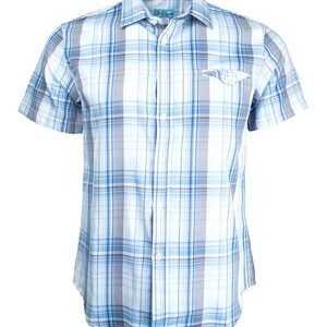 Marquis Blue Woven Blended Cotton Shirt-0