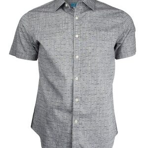 Marquis Charcoal Woven Blended Cotton Shirt-0