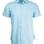Marquis Turquoise Woven 100% Cotton Shirt-0