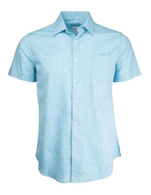 Marquis Turquoise Woven 100% Cotton Shirt-0 Marquis Turquoise Woven 100% Cotton Shirt-0