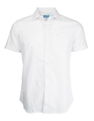 Marquis White Woven 100% Cotton Shirt-0 Marquis White Woven 100% Cotton Shirt-0